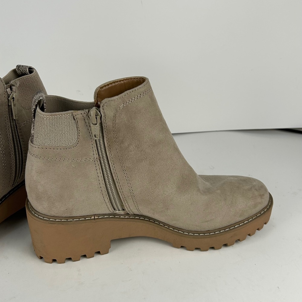 Universal Thread Womens Taupe Suede Lug Sole Platform Ankle Boots Size 8.5 - Picture 8 of 8